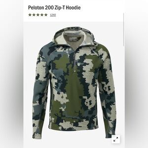 NEW WITHOUT TAGS Men’s KUIU Peloton 200 Zip-T Hoodie